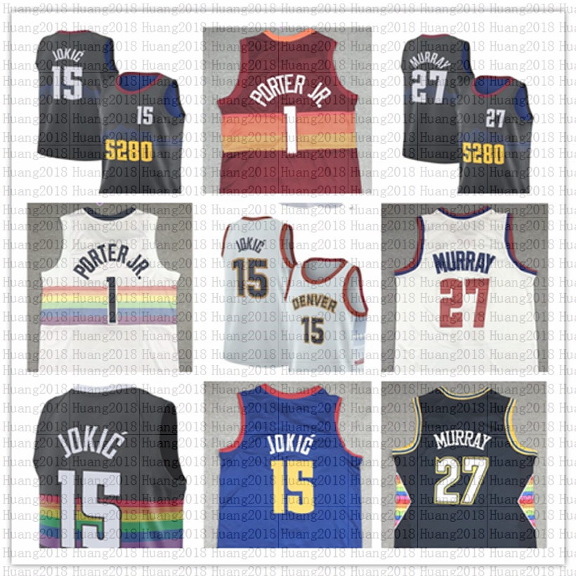 Jersey Nikola 15 Basketball DEN Jokic Jersey Jamal 27 Murray Michael 1 Porter Jr. Jerseys