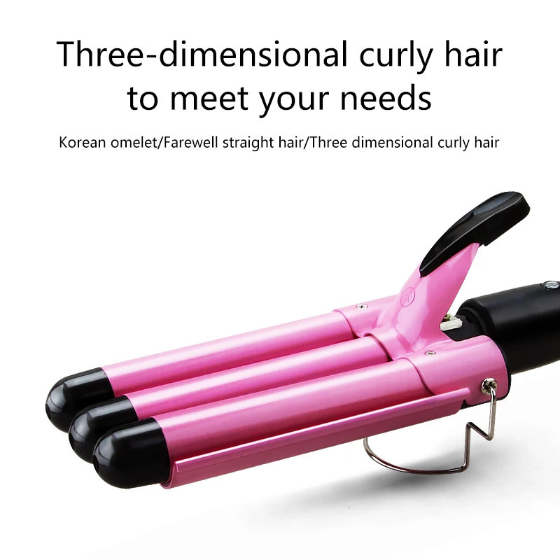 Curling Irons Hair Curling Iron Ceramic Professional Triple Barrel Hair Curler Egg Roll Hair Styling Tools Hair Styler Wand Curler Irons 231109