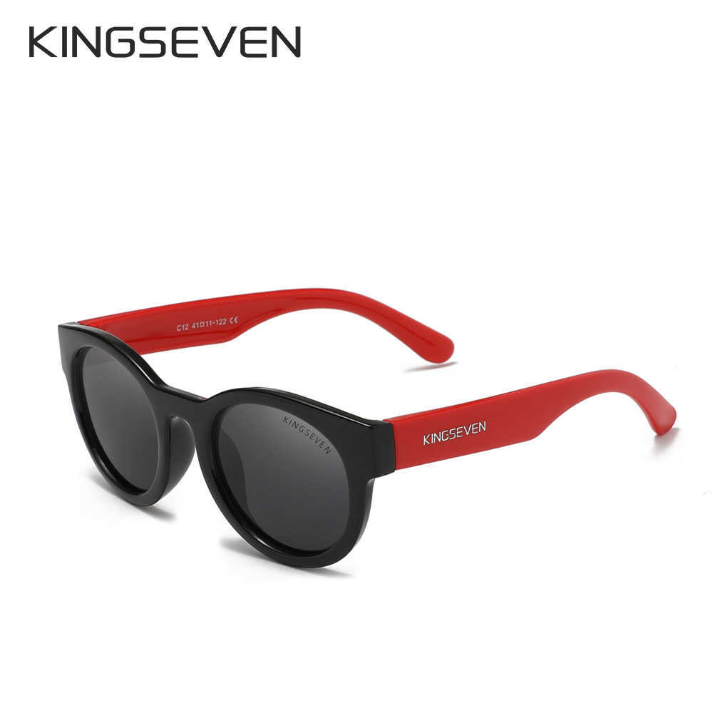 Sunglasses KINGSEVEN Square Polarized Kids Sunglasses Safety Children Sun Glasses Lightly Fashion Boys Girls Shades Eyewear UV400 Z0408