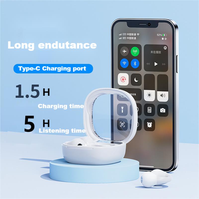 TWS Bluetooth headphone JR01 clip-on ears Headphones Tws Earbuds Built-in Microphone Wireless Earphone LED display high Quality Headphone Sport Earpho