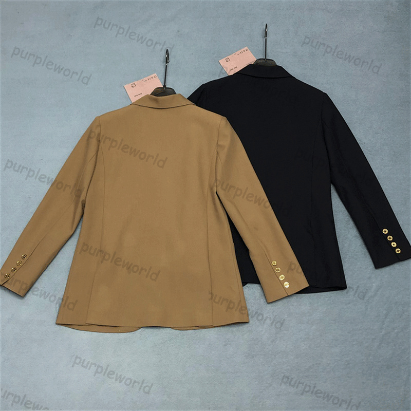 Womens Blazer Jacket Loose Jacket Letter Embroidered Long Sleeve Casual Office Coat