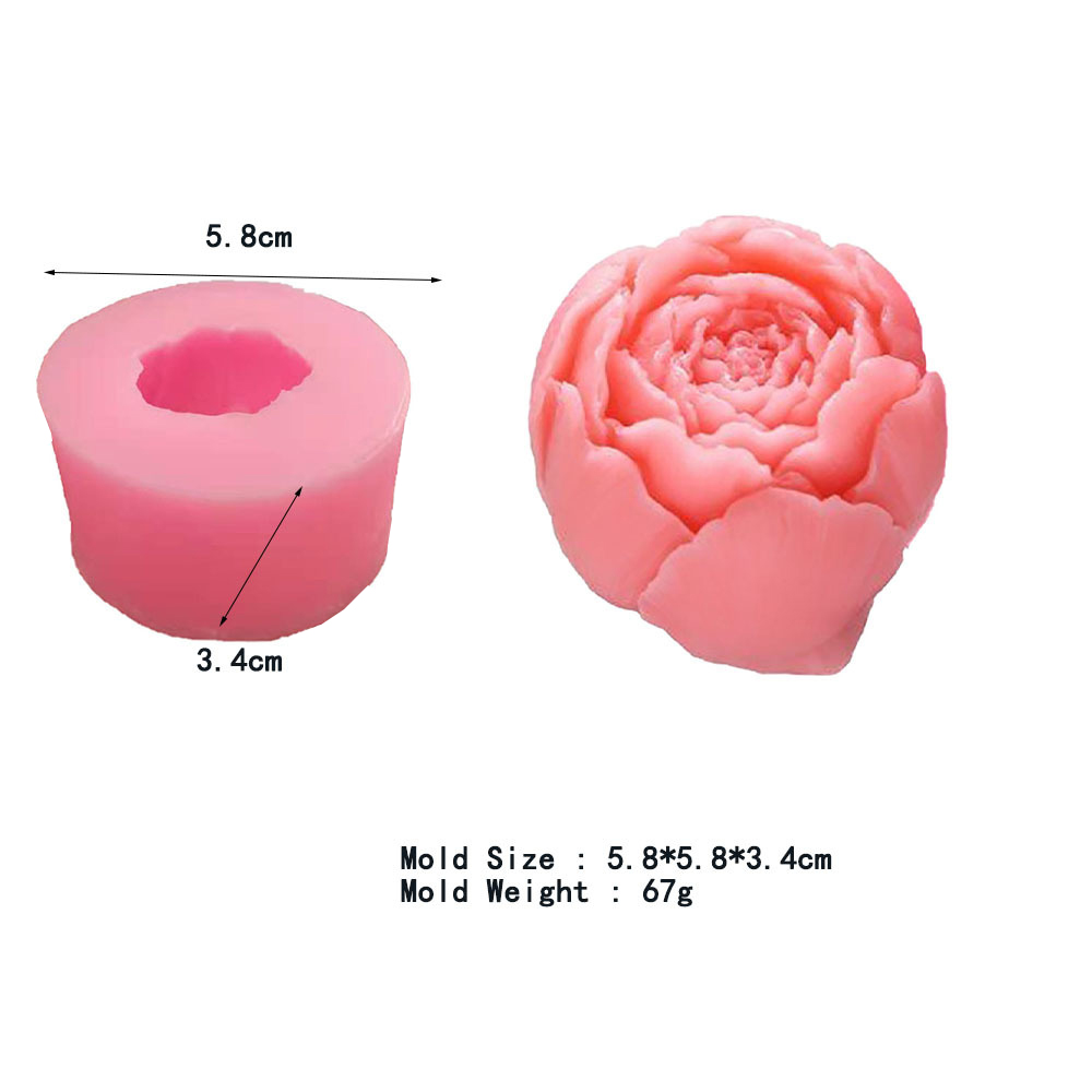 Silicone Flower Cake Mold - Rose Shaped Chocolate Molding Kit for Homemade Treats