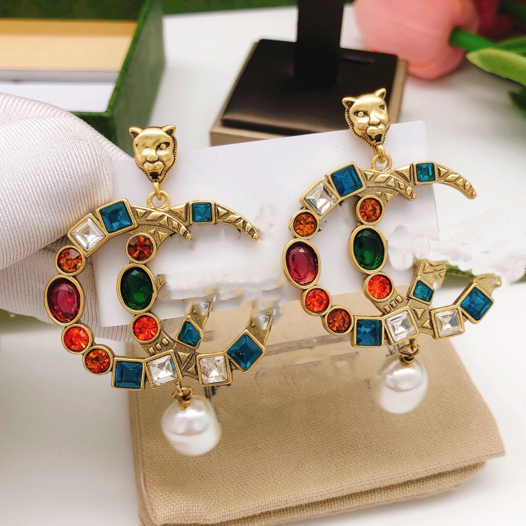 Designer Brand Earring Letter Double G Logo Stud Earing Luxury Women Fashion Hoop Jewelry Metal GGity Crystal Pearl Earring cjeweler orecchini 89
Designer Brand Earring Letter Double G Logo Stud Earing Luxury Women Fashion Hoop Jewelry Metal GGity Crystal Pearl Earring cjeweler orecchini 89
