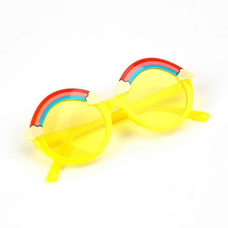 Sunglasses Kids Sunglasses Girls Boys Brand Round Rainbow Colorful Children's Sun Glasses Fashion Pink Shade Baby Eyewear UV400 2-8 Years Z0408