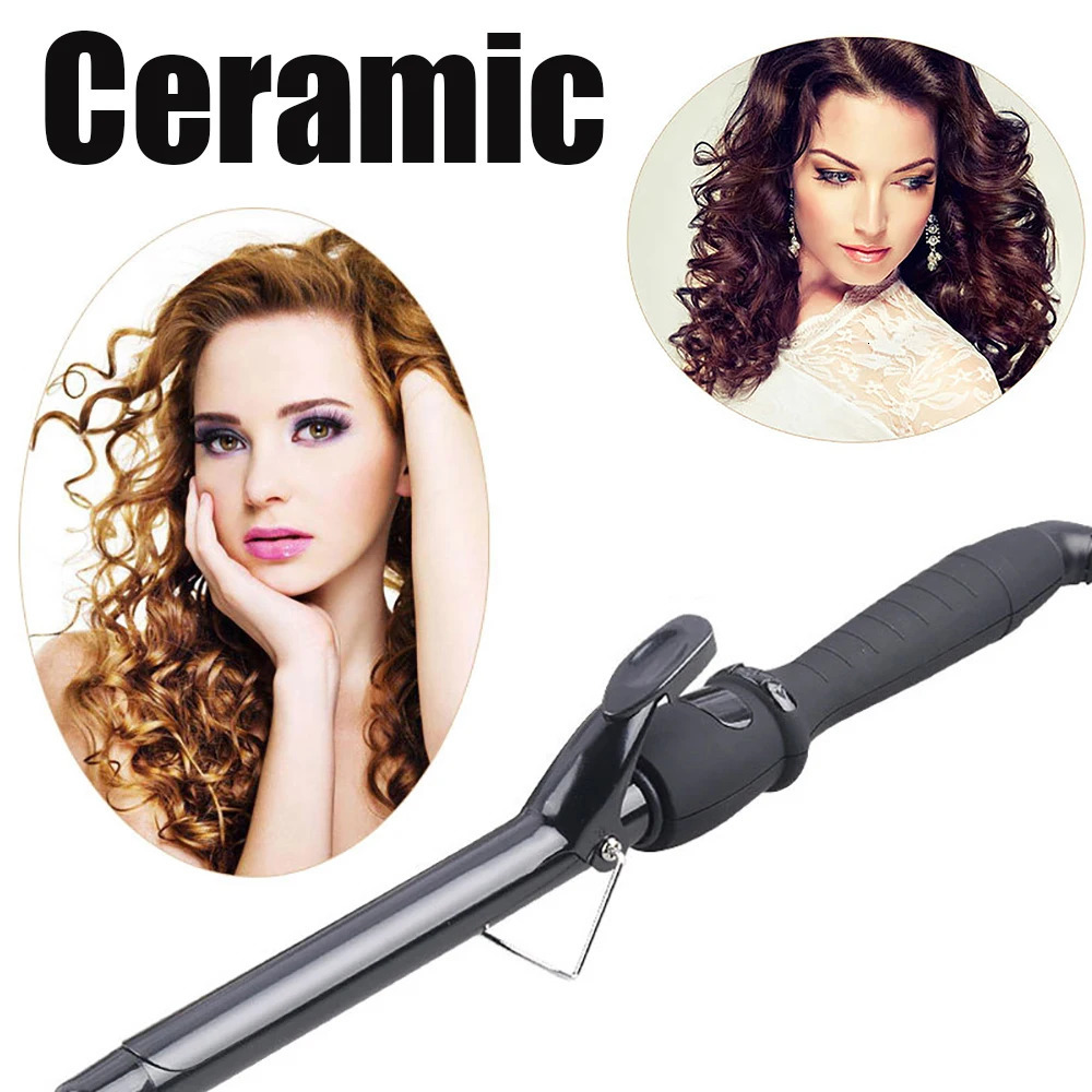 Curling Irons Curling Iron with Tourmaline Ceramic Coating Hair Curler Wand Anti-scalding Insulated Tip Salon Curly Waver Maker Styling Tools 231109