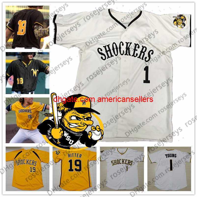 Custom Wichita State 2020 College Baseball Any Number Name White Yellow Black #8 Jacob Katzfey 15 Paxton Wallace Men Youth Kid Jersey 4XL, Cream
Custom Wichita State 2020 College Baseball Any Number Name White Yellow Black #8 Jacob Katzfey 15 Paxton Wallace Men Youth Kid Jersey 4XL, Cream