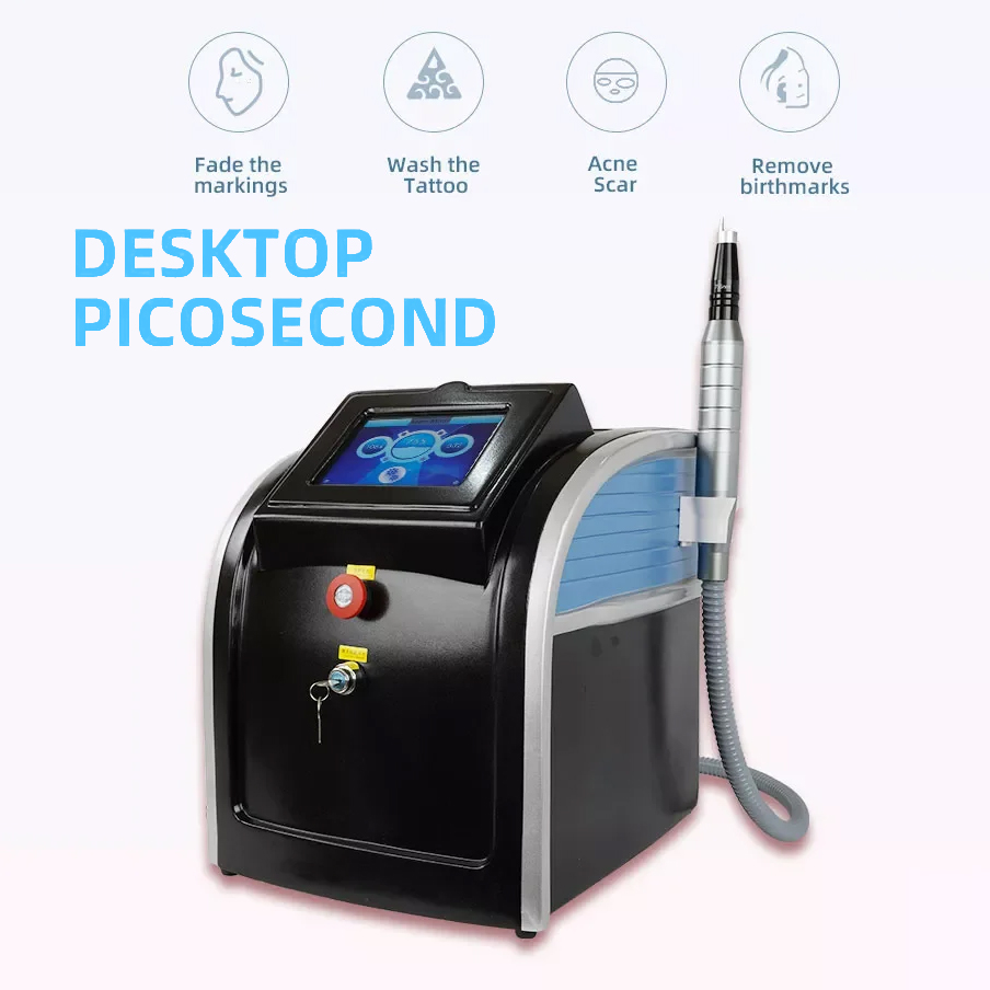 Q Switched Non-invasive Nd Yag Picolaser Tattoo Eyebrow Washing Blackhead Acne Removal Skin Cleaning Oil Control CE Carbon Peeling Center