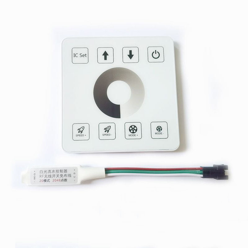 DC12V 24V LED Controller Panel Pixel Chasing Light Controller For WS2811 Single Color Running Water Flowing Horse Race Strip
