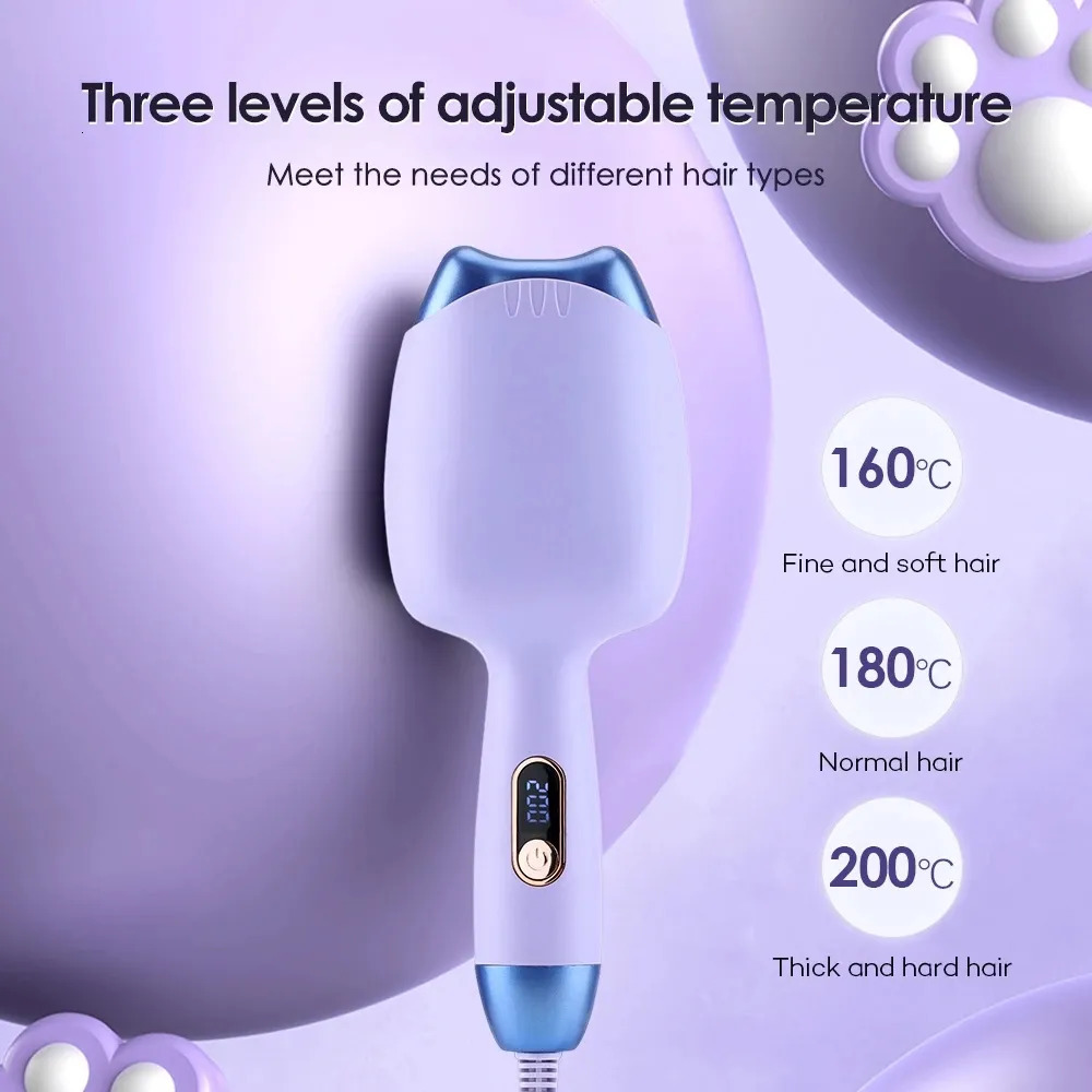 Curling Irons 32mm Cat Ear 2 Barrels Egg Rolls Curling Irons Ceramic Hair Curler For Beach Waves Curling Hair Crimper Waver Hair Styling Tools 231109