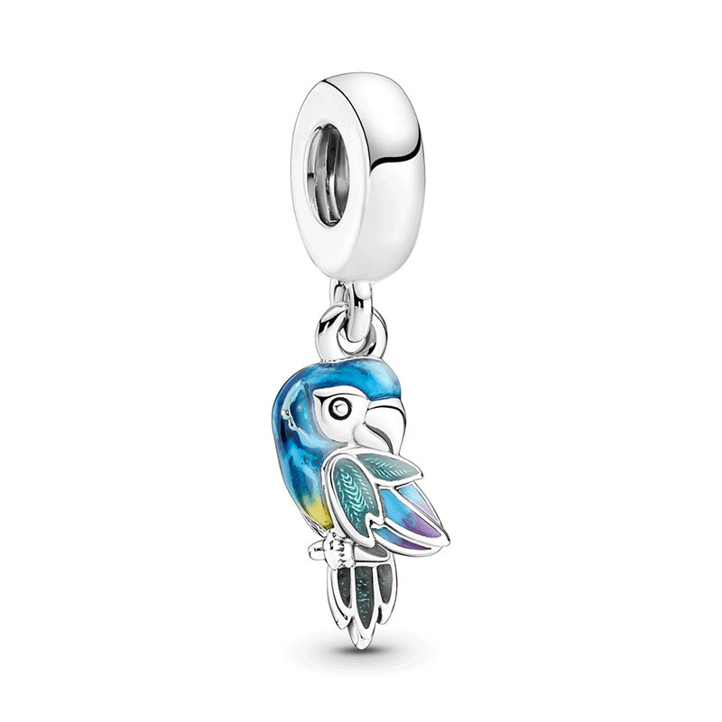 New 925 Sterling Silver Little Turtle Cherry Chameleon Charm Pendant Fit S925 Snake Bracelet Women Jewelry Gift DIY
