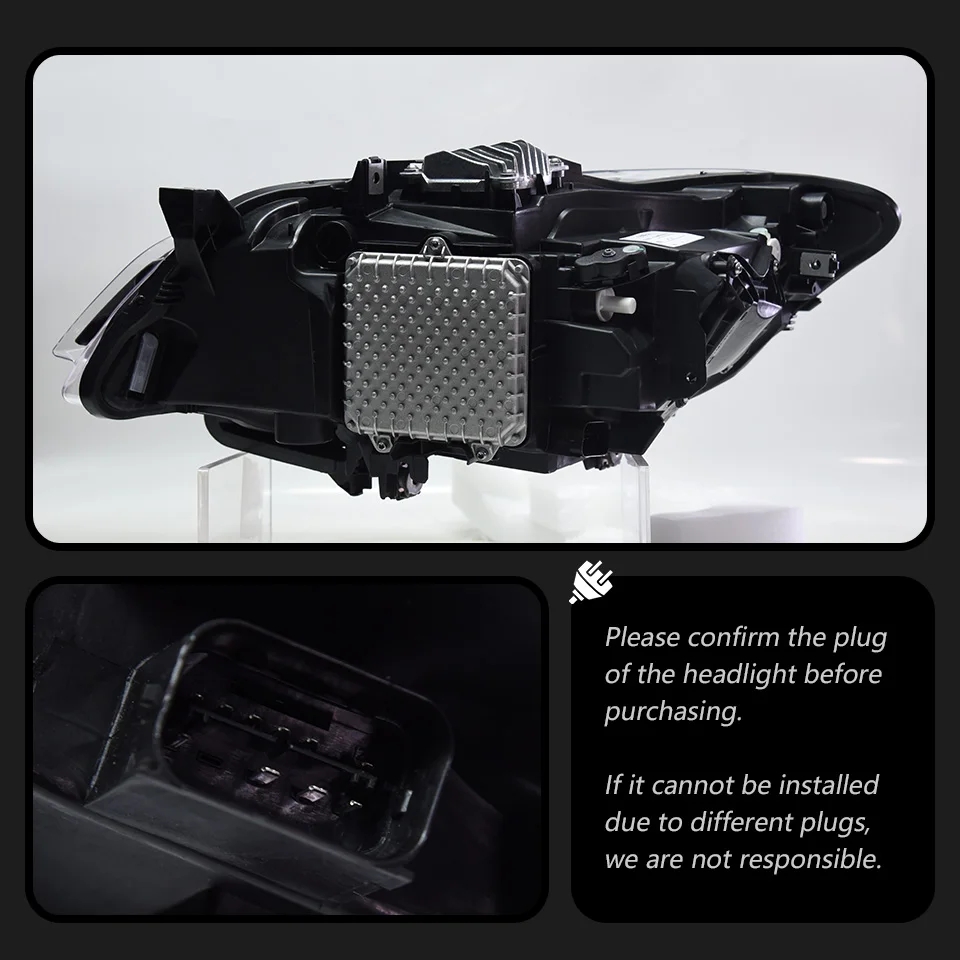 Headlight Assembly For BMW F22 2 Series Headlights LCI Angel Eye Styling LED Daytime Lights Dual Projector DRL Light