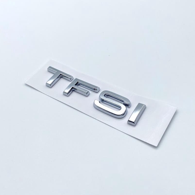 TFSI Badge For Audi A1 A3 A4 A5 A6 A6L A7 A8 S3 S6 Q3 Q5 Q7 TT S RS 3D Chrome Glossy Black Rear Letter Emblem Sticker Good Quality