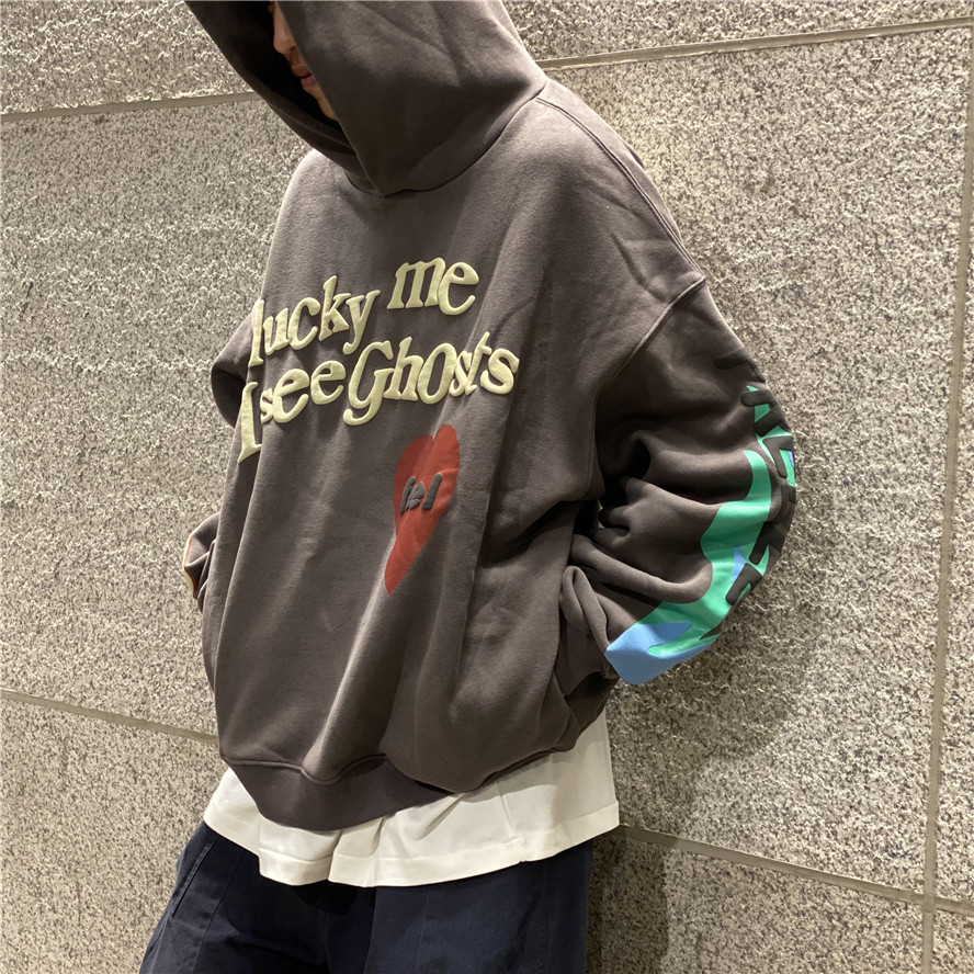 3D Foam Print Heavy Fabric Kanye West Hoodies Men Women 1:1 Lucky Me I See Ghosts Hoodie Kids See Ghosts Hooded Ye Sweatshirts, Black
3D Foam Print Heavy Fabric Kanye West Hoodies Men Women 1:1 Lucky Me I See Ghosts Hoodie Kids See Ghosts Hooded Ye Sweatshirts, Black