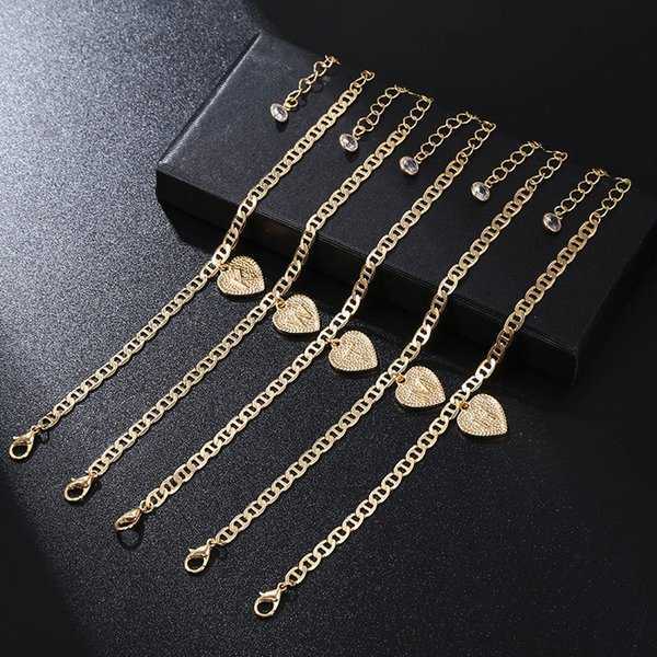 Anklets 26 English Initial Heart Anklet Chain Crystal Gold Chains Charm Foot Bracelets Letters Women Fashion Jewelry Will and Sandy Gift 1 1VIX
Anklets 26 English Initial Heart Anklet Chain Crystal Gold Chains Charm Foot Bracelets Letters Women Fashion Jewelry Will and Sandy Gift 1 1VIX