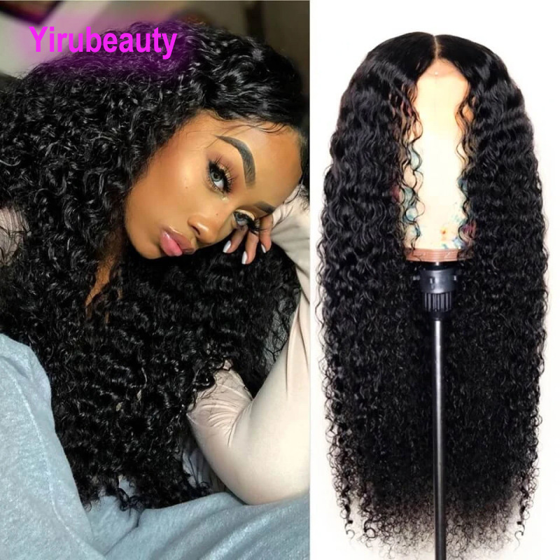 Sythetic Hair Wigs Corn Perm Long Curly Hair Small Curly African Wig Black 1B Color High Temparature Fiber