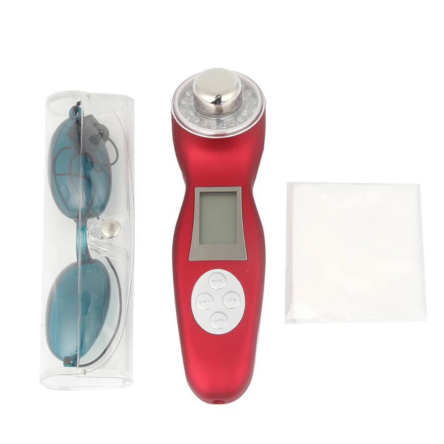 Face Care Devices 3MHz Ultrasonic 3 Colors LED Pon Massager Galvanic Ionic Therapy Face Cleaner Vibration Skin Care Ultrasound Massage 231108