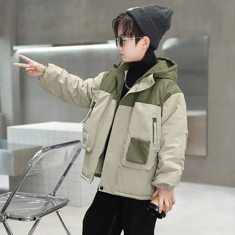 Down Coat Autumn Winter Outdoors Hooded Jackets Boys Waterproof Jacket Children's Outwears Clothing Windbreaker Coats 231108