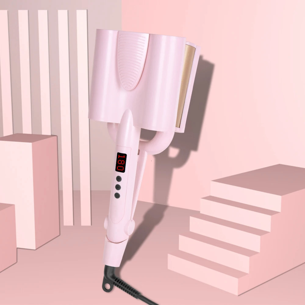 Curling Irons Hair Curler Big Wave Curling Iron Ceramic Deep Wavy Curler Egg Rolls 26/32MM LED Display Automatic 3 Barrels Hair Styler Tools 231109