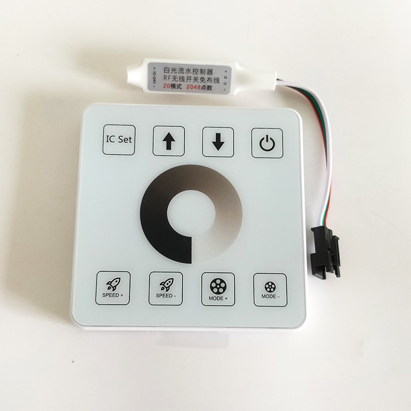 DC12V 24V LED Controller Panel Pixel Chasing Light Controller For WS2811 Single Color Running Water Flowing Horse Race Strip