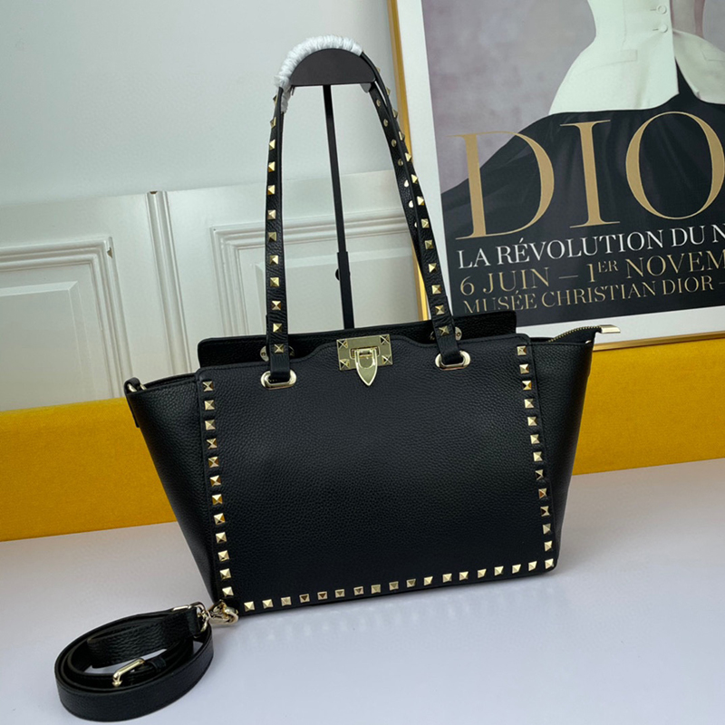 Medium Tote Bag Women Shoulder Bag Designer Handbag Shopping Bags Grainy Calfskin Genuine Leather Large Capacity Hook Closure Interior Flat Zip Pocket 9 Colours