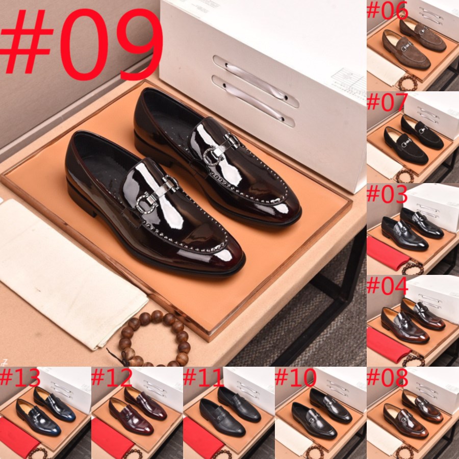 F5/23Model Luxurious Italian style high quality Shoes hard cowhide men's formal wedding dress shoes pointed toe gentleman men's brogues oxford shoes