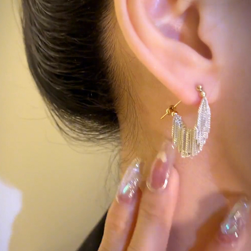 Long Tassel Earrings For Bridal New Fashion Trend Female Jewelry Sliver Eearring Wedding Party Accessories