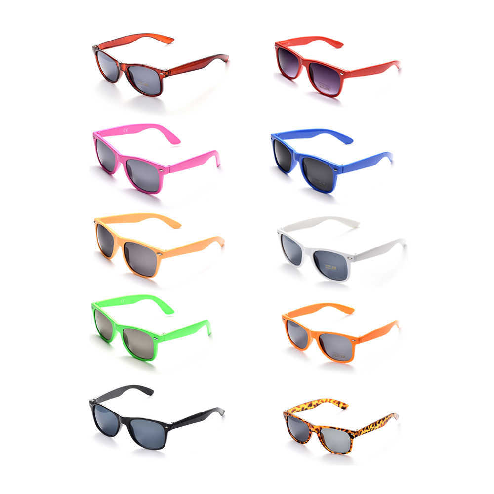Sunglasses Lovatfirs 10 Pack Sunglasses for Party Women Men Kids Multicolor UV Protection Black White Green Red Pink Z0408
