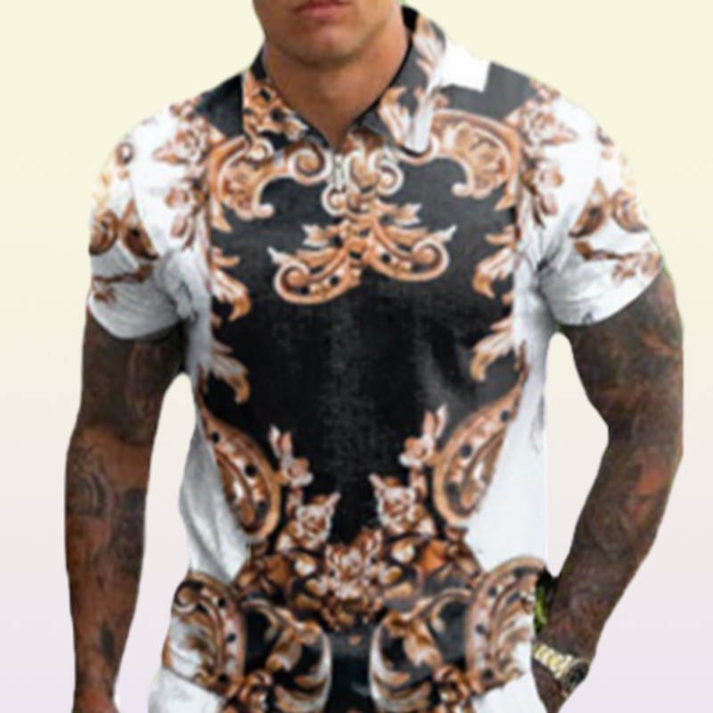 Men039s Tracksuits Tshirt loose printed shorts youth casual suits man xxl plus size blouse retro printing track suit