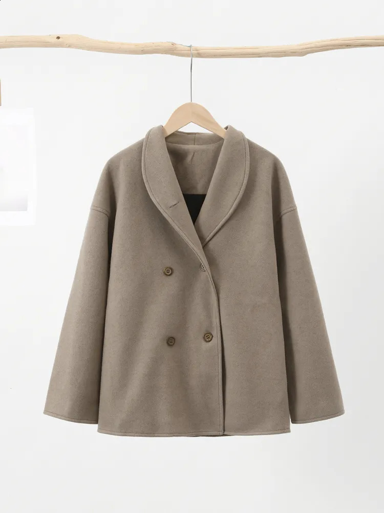 Women's Jackets Single Breasted Women Jacket Autumn Solid Long Sleeve Loose jackets Female 2023 Fashion Winter Turndown Collar Street Outwear 231