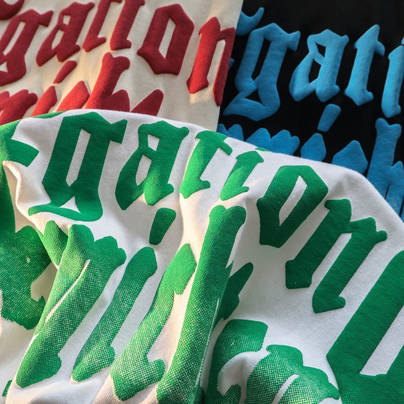 Mens TShirts Letter printed cotton short sleeved tshirt men and wo loose half Tshirt harajuku clothing oversized t shirt 230408