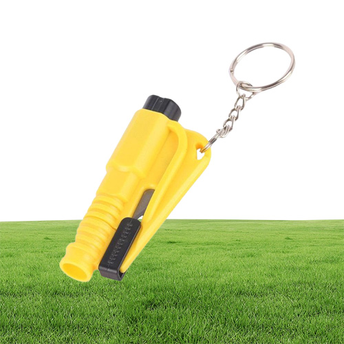 Life Saving Hammer Key Chain Rings Portable Self Defense Emergency Rescue Car Accessories Seat Belt Window Break Tools Safety Glas