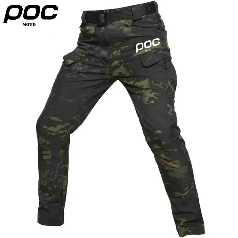 Cycling Pants Cycling Pants Riding Mountain Moto POC Bike Long Pant Motocross Cycle Pants Bicycle Waterproof Sport Hiking Camping Trouser 231109