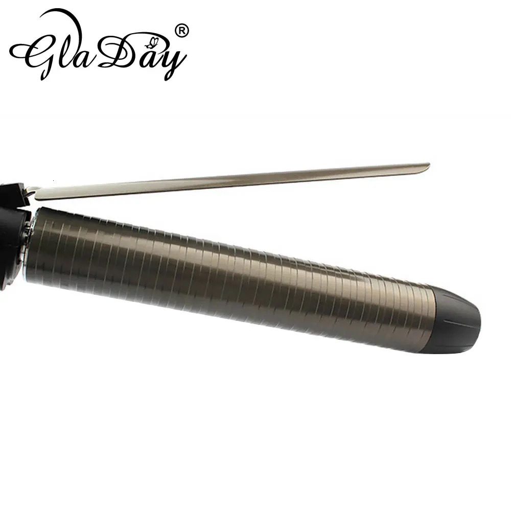 Curling Irons Professional Ceramic Hair Curler Rotating Curling Iron Wand LED Wand Curlers Hair Styling Tools 110-240V 231109