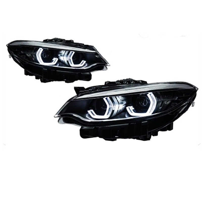 Headlight Assembly For BMW F22 2 Series Headlights LCI Angel Eye Styling LED Daytime Lights Dual Projector DRL Light