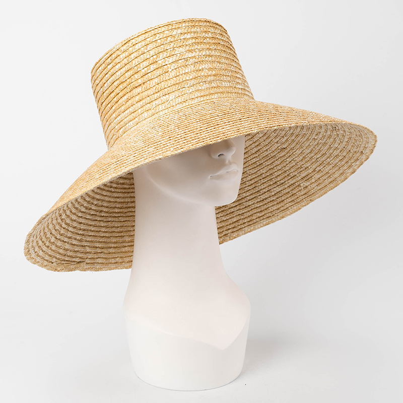 Wide Brim Hats Bucket Hats Wide Brim Beach Hats With Neck Tie For Women Large UV Protection Sun Hats Summer Big Brim Wheat Straw Hats Wholesale 230408