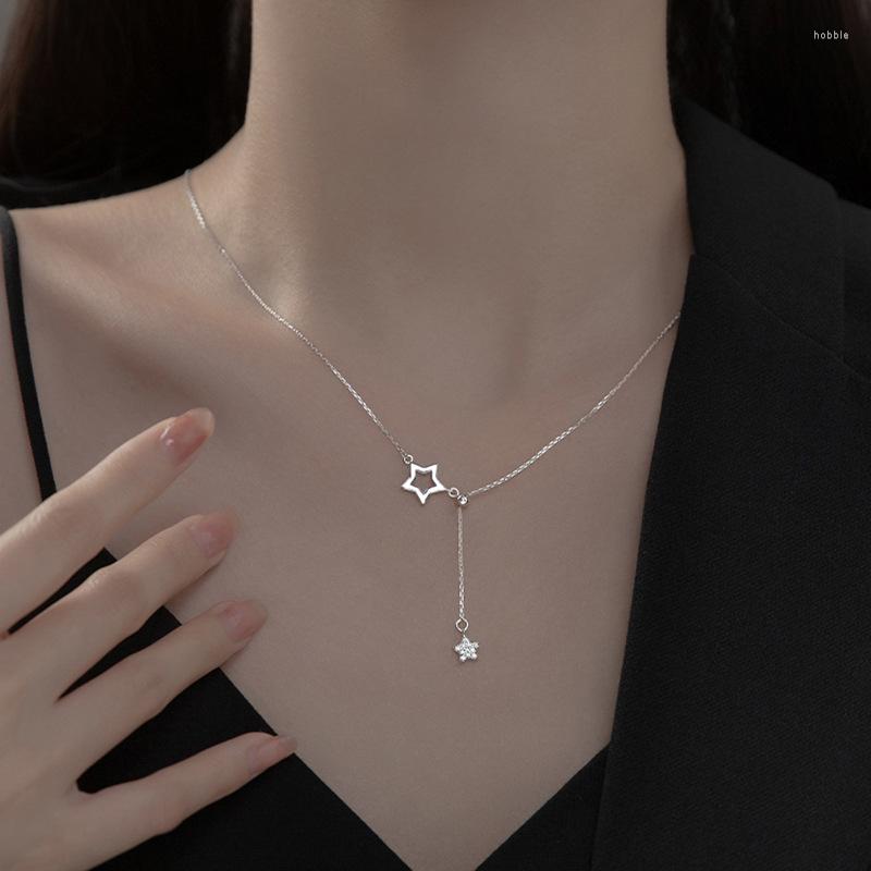 Pendant Necklaces 925 Silver Star Necklace For Women Fashion Light Luxury Sparkling Clavicle Chain Wedding Jewelry Party Gifts
Pendant Necklaces 925 Silver Star Necklace For Women Fashion Light Luxury Sparkling Clavicle Chain Wedding Jewelry Party Gifts