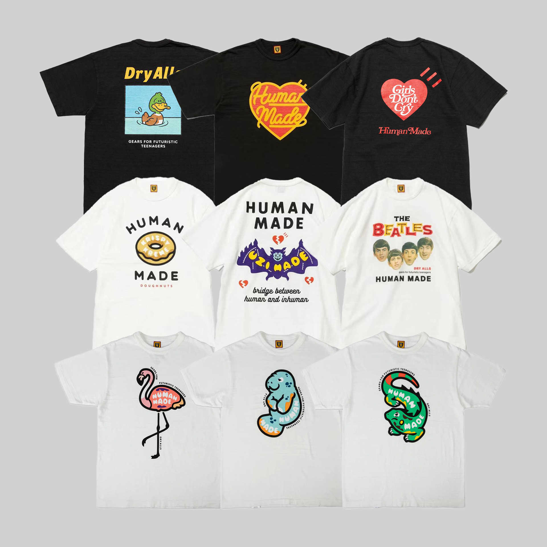 Ceiling 260g HUMAN Fashion Short Sleeve Street Casual Print Breathable Bamboo Joint Cotton Couple Round Neck T-shirt
Ceiling 260g HUMAN Fashion Short Sleeve Street Casual Print Breathable Bamboo Joint Cotton Couple Round Neck T-shirt