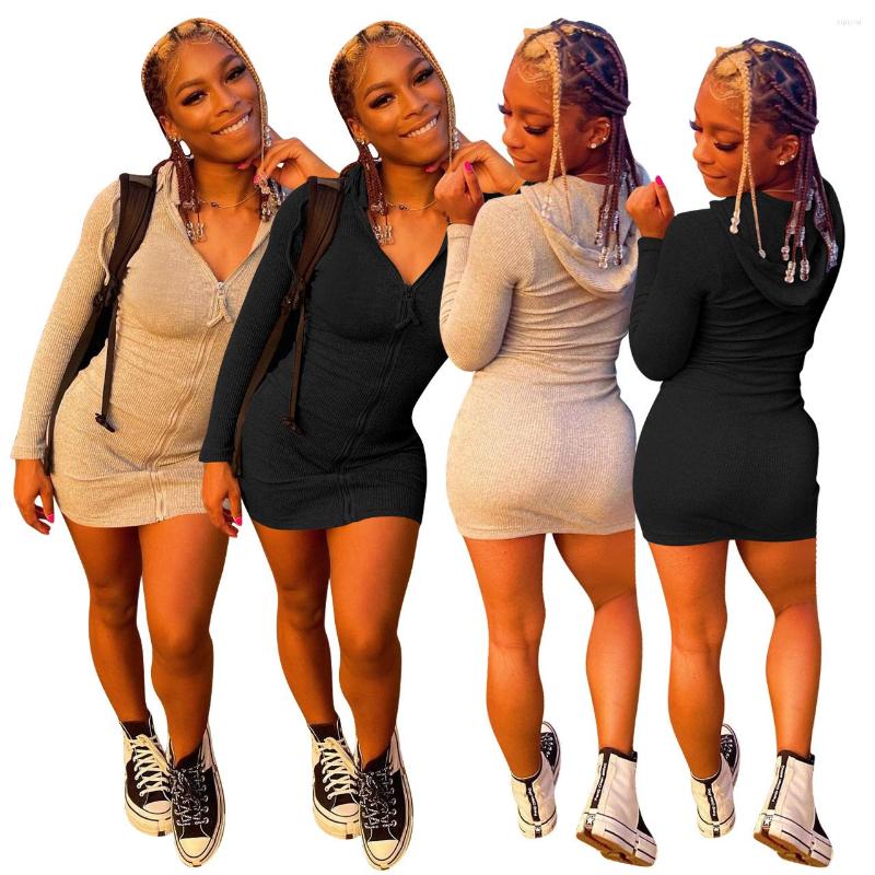 Casual Dresses Hooded Zipper Grey Mini Dress Full Sleeve Skinny Skirt For Women One Piece Autumn Clothing High Street Wear Female Clothes, Gray
Casual Dresses Hooded Zipper Grey Mini Dress Full Sleeve Skinny Skirt For Women One Piece Autumn Clothing High Street Wear Female Clothes, Gray