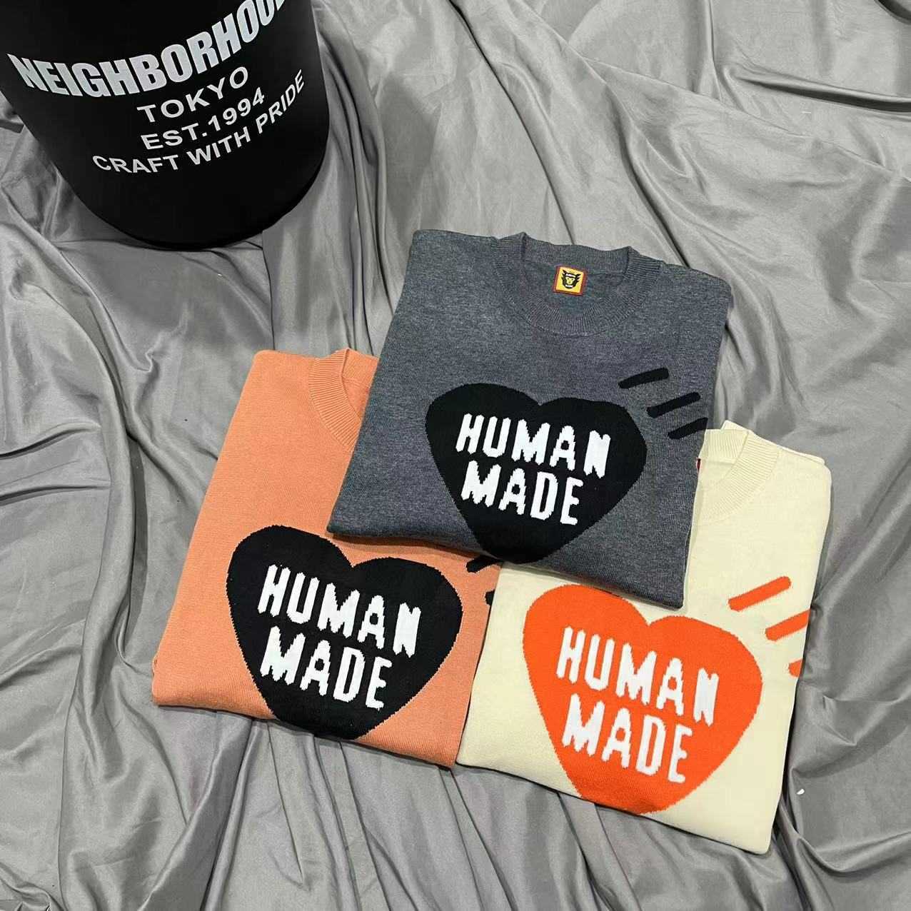 Richao NIGO HUMAN MADE Love Letter Sweater Knitted Shirt Bottom Couple Men and Women's Style
Richao NIGO HUMAN MADE Love Letter Sweater Knitted Shirt Bottom Couple Men and Women's Style