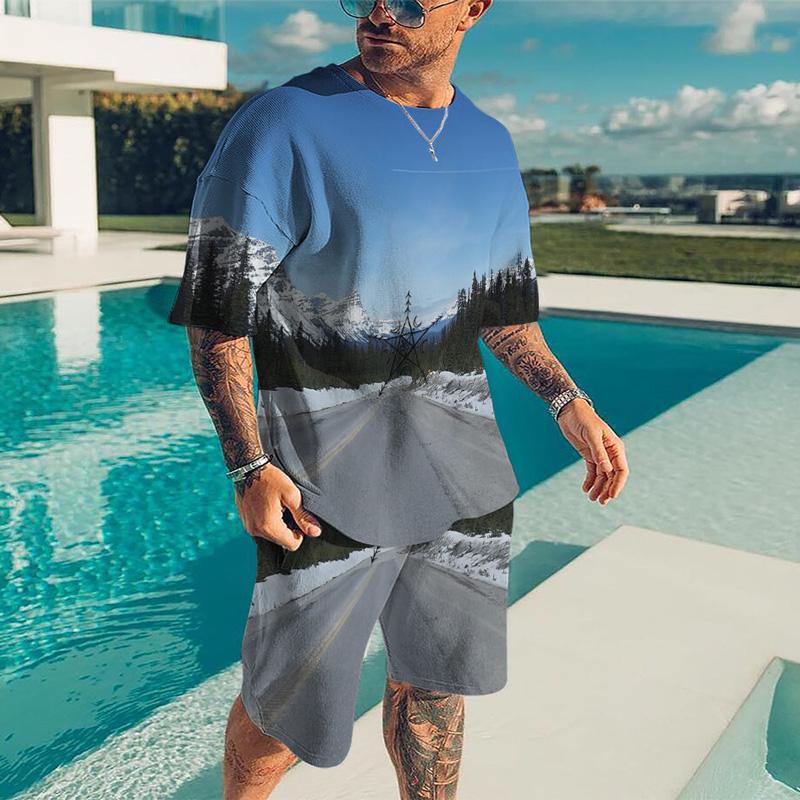Jogging Clothing Four Seasons Road Landscape 3D Printing Fashion Trend Men's T-Shirt Suit Casual Oversized Short-Sleeved Streetwear
Jogging Clothing Four Seasons Road Landscape 3D Printing Fashion Trend Men's T-Shirt Suit Casual Oversized Short-Sleeved Streetwear