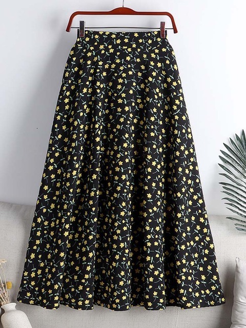 Skirts Fashion printed tulle meter long women's skiing high waisted loose fitting women's umbrella skiing women's spring and summer 230