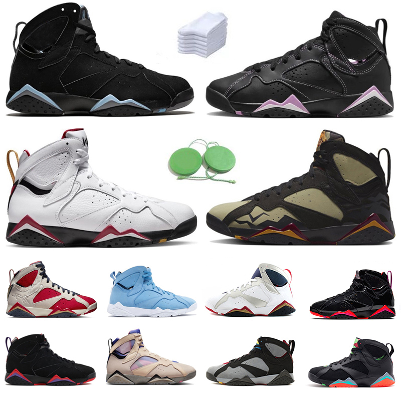 Jumpman 7 7s Mens Basketball Shoes Barely Grape Chambray Afrobeats Quai 54 Sapphire Olive Pantone Citrus Bordeaux Cardinal Flint Raptors Trainers Sports Sneakers