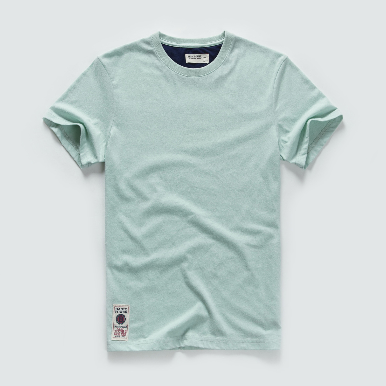 Men's T-Shirts Men's Pure Cotton T-shirt Men's Short Sleeve T-shirt Multi Solid Color Fancy Yarn T-shirt Wine White Blue 230410