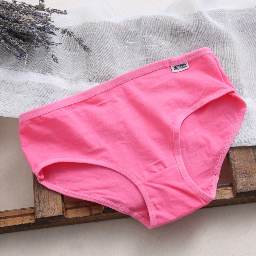 Women's Panties 10 Solid Color Sexy Women's Cotton Blend Underwear Women's Direct Transport Knitted Fabric # 230410
