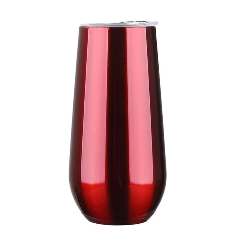 6oz egg cup Champagne wine glass Stemless Stainless Steel tumbler With Lid Mini Kids Unbreakable tumblers Vacuum Insulated Egg Cups XJY67