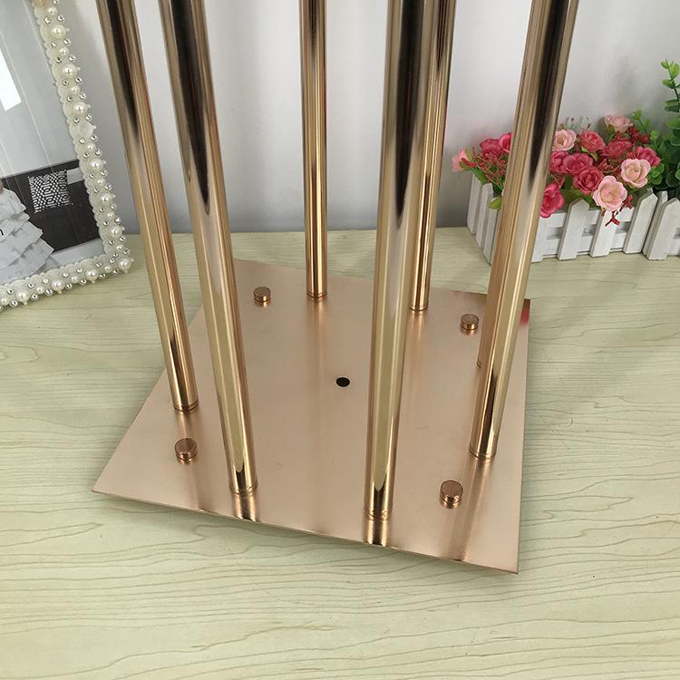 New 8 Heads Metal Candelabra Holders Acrylic Wedding Table Centerpiece Flower Stand Candle Holder Candelabrum Home Decor XJ260305