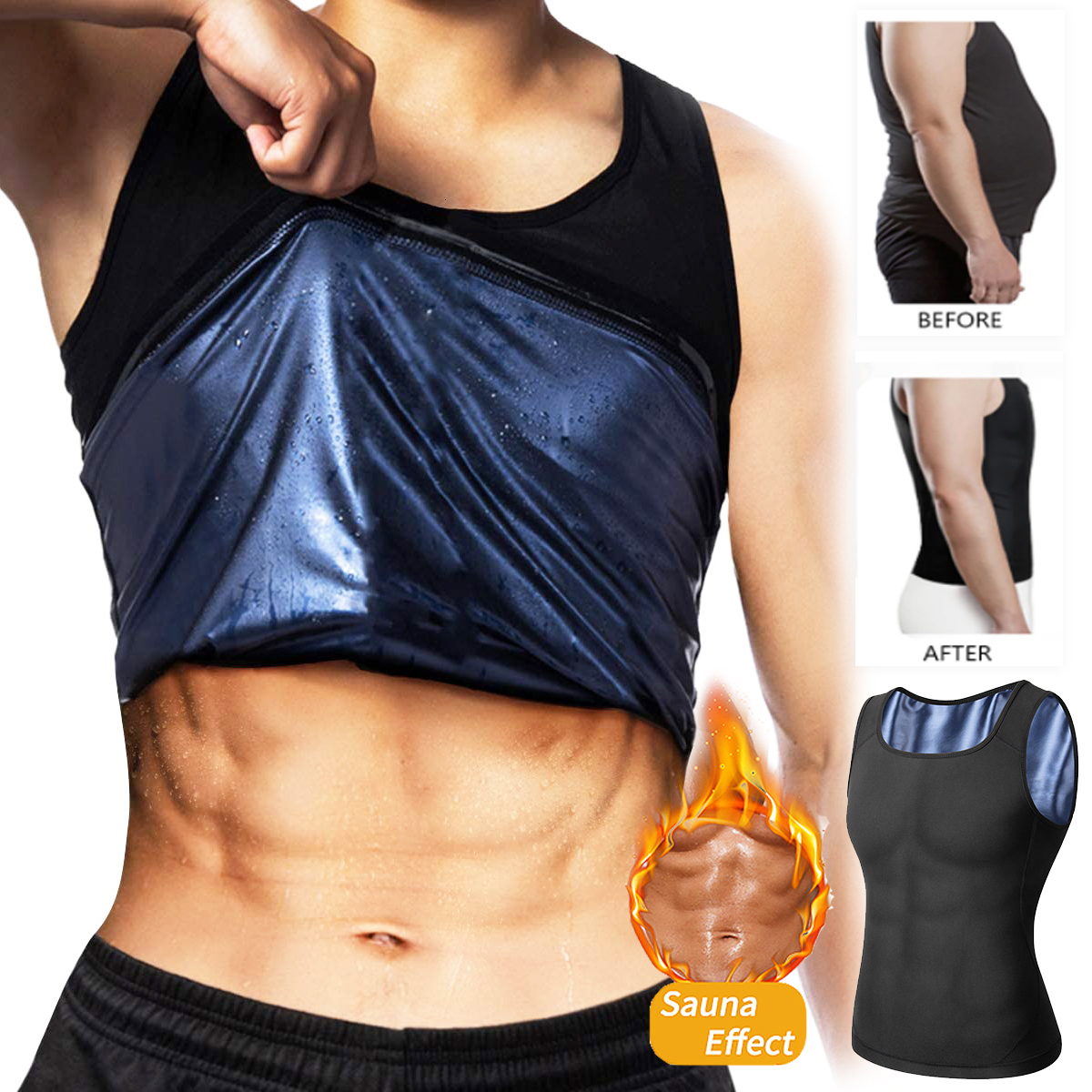 Men' Body Shapers Mens Premium Slimming Shapewear Workout Sauna Tank Top Body Shaper Waist Trainer Sweat Vest Compression Shirt Weight Loss Corset 230410
Men' Body Shapers Mens Premium Slimming Shapewear Workout Sauna Tank Top Body Shaper Waist Trainer Sweat Vest Compression Shirt Weight Loss Corset 230410