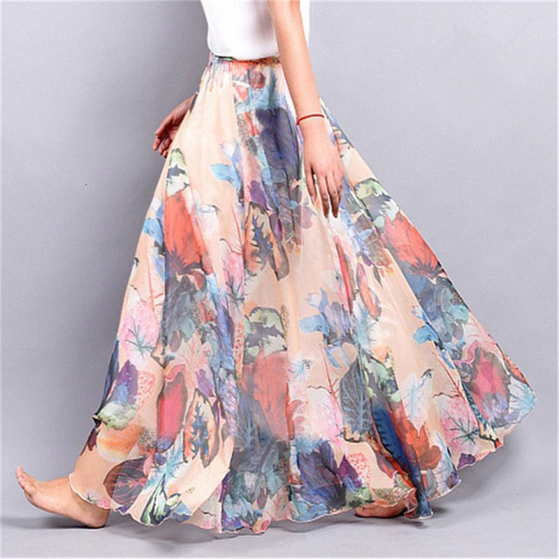 Skirts Elegant Summer Long Skirt Women Chiffon Saia Beach Bohemian Maxi Skirts High Waist Tutu Casual Vestidos Harajuku Woman Clothes 230410, Style seven
Skirts Elegant Summer Long Skirt Women Chiffon Saia Beach Bohemian Maxi Skirts High Waist Tutu Casual Vestidos Harajuku Woman Clothes 230410, Style seven