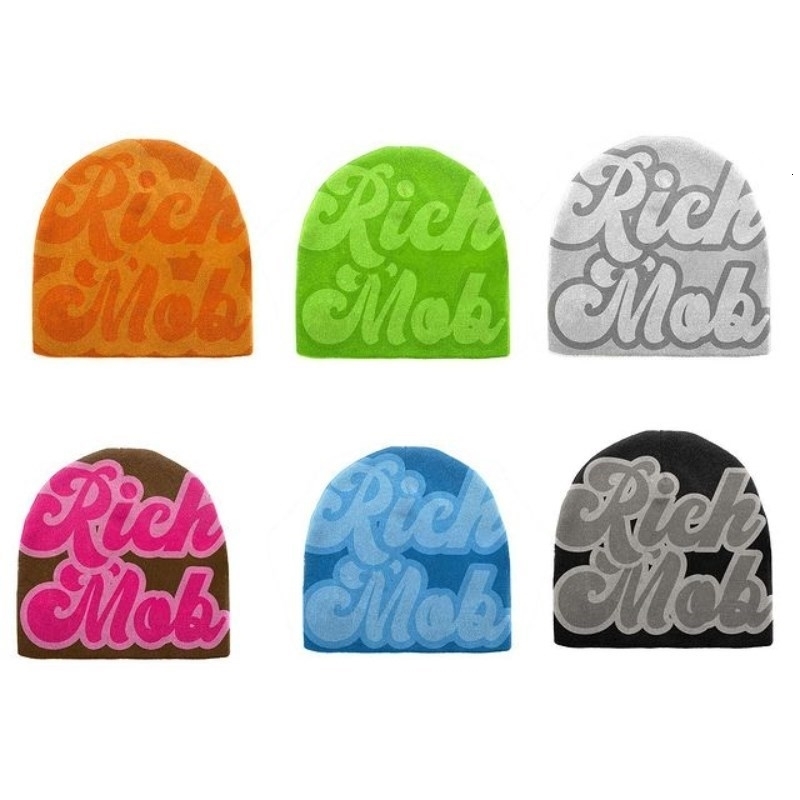 BeanieSkull Caps Men Women Y2K Beanie Cap Hats Hip Hop 90s Fashion Decoration Warm Knitted Wool Beanies Unisex Wholesale 230408