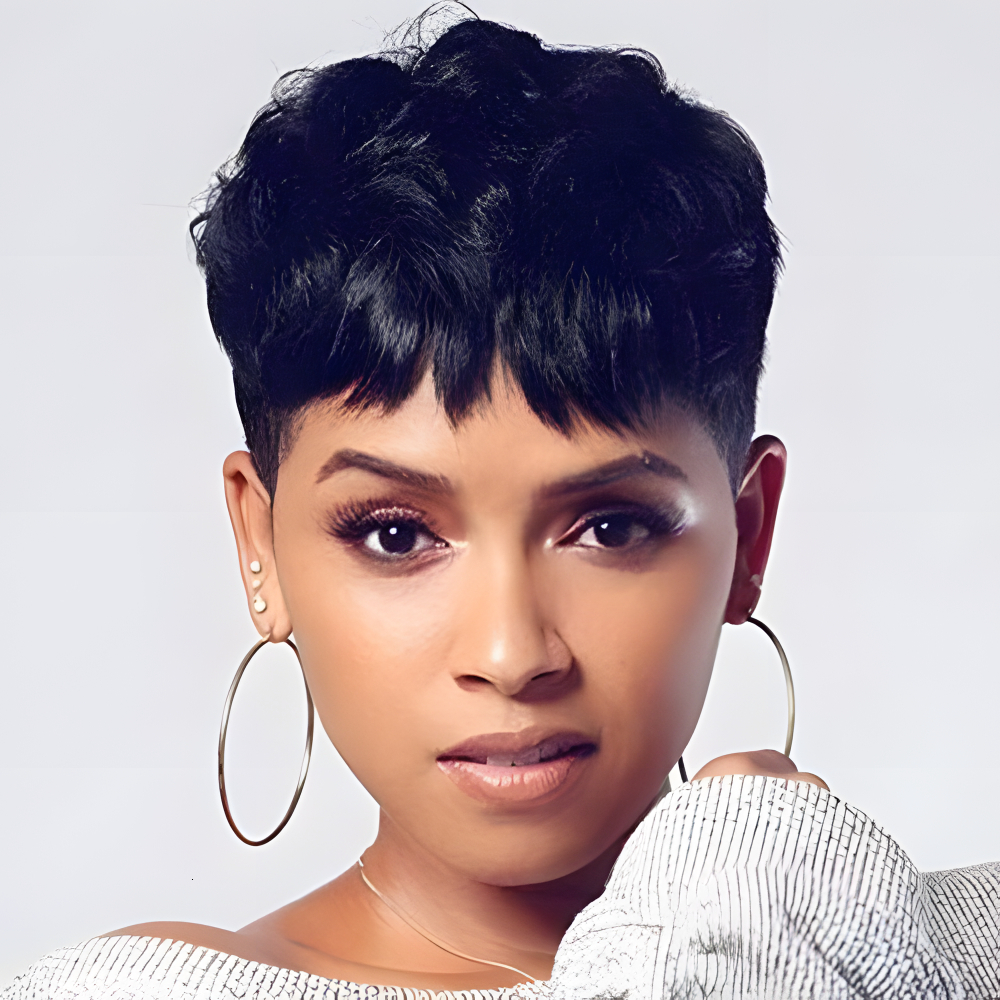 Synthetic Wigs BeiSDWig Short Pixie Cut for BlackWhite Women Natural Wavy Hair Wig with Bangs Haircuts 230410, Black
Synthetic Wigs BeiSDWig Short Pixie Cut for BlackWhite Women Natural Wavy Hair Wig with Bangs Haircuts 230410, Black